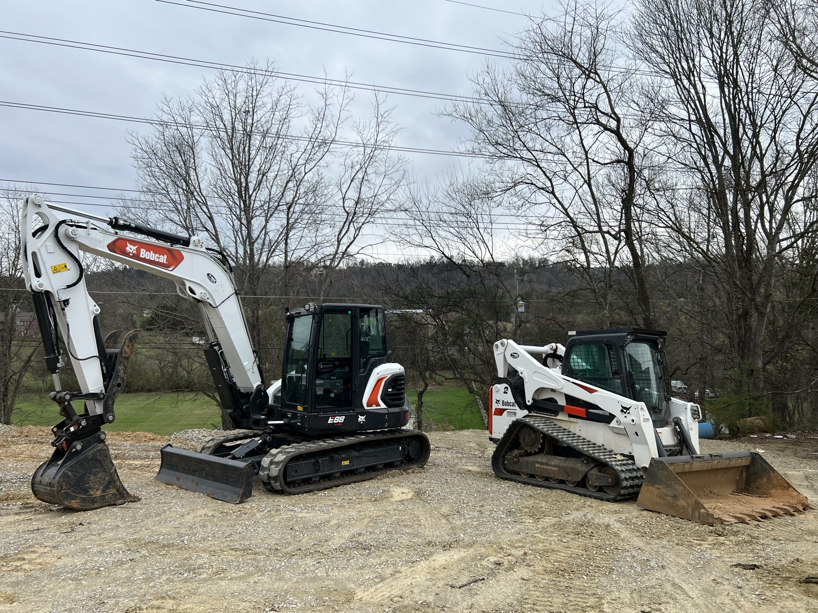 Land clearing project on a residential property