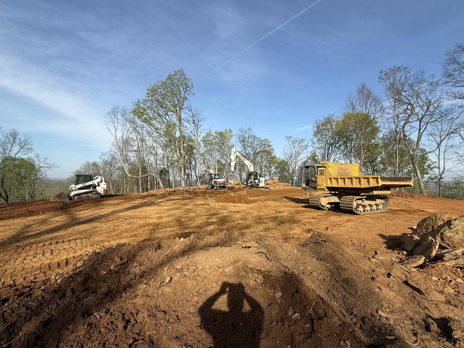 Cleared site ready for grading